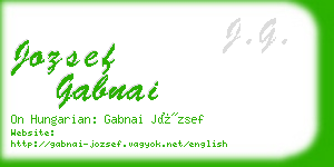 jozsef gabnai business card